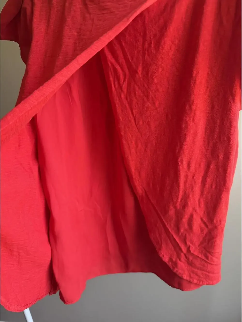 Talbots cotton blend shirt with layered back detail